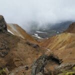 Iceland Mountains Landscape With Volcanoes