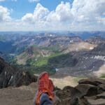 At Top Of The Mount Sneffels In Colorado