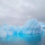 A Beautiful Floating Iceberg In Antarctica
