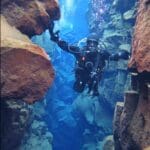 Stephanie Hartsel Snorkeling Iceland